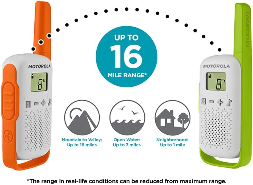 Motorola Solutions TALKABOUT T110 Two-Way Radio 3 Pack