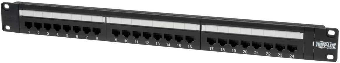 24PORT 1RMU CAT6 PATCH PANEL, 110 TYPE