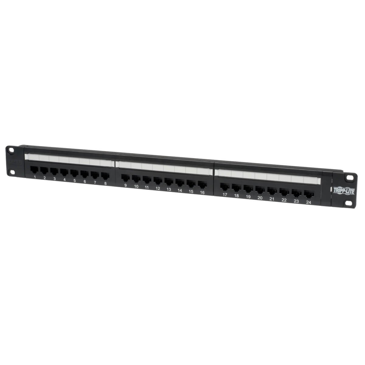 24PORT 1RMU CAT6 PATCH PANEL, 110 TYPE
