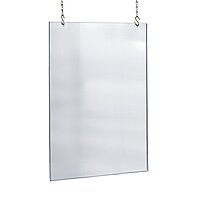 Azar Displays Hanging Poster Frames, Clear Acrylic, Ceiling-Mount