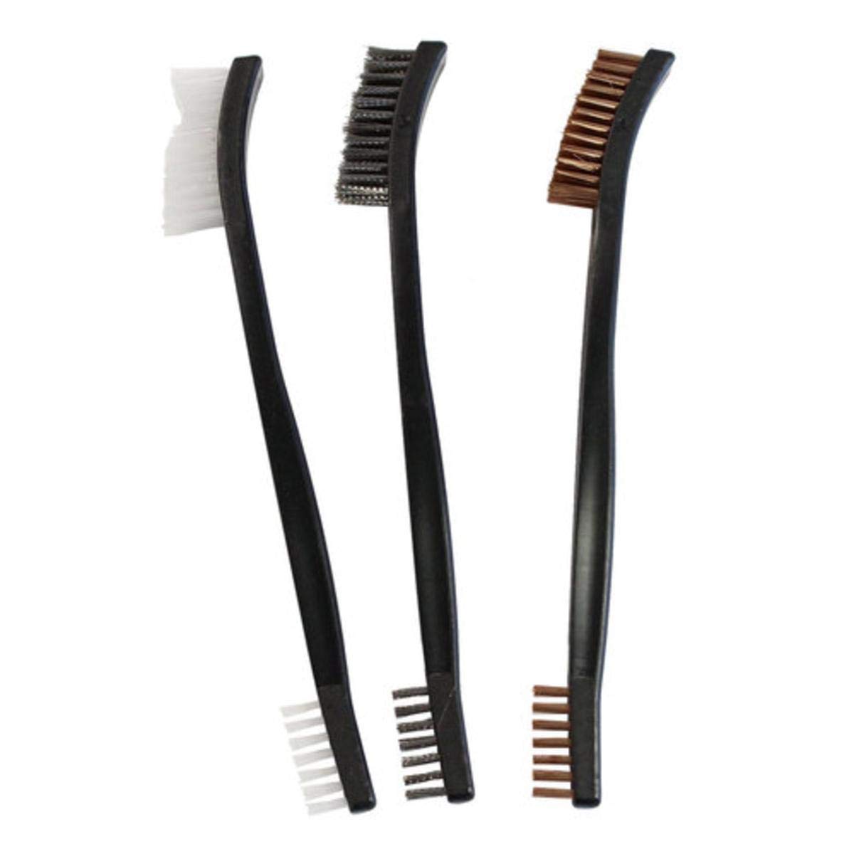 Birchwood Casey Utility Brushes - 3 Pack (Bronze, Nylon, Stainless)