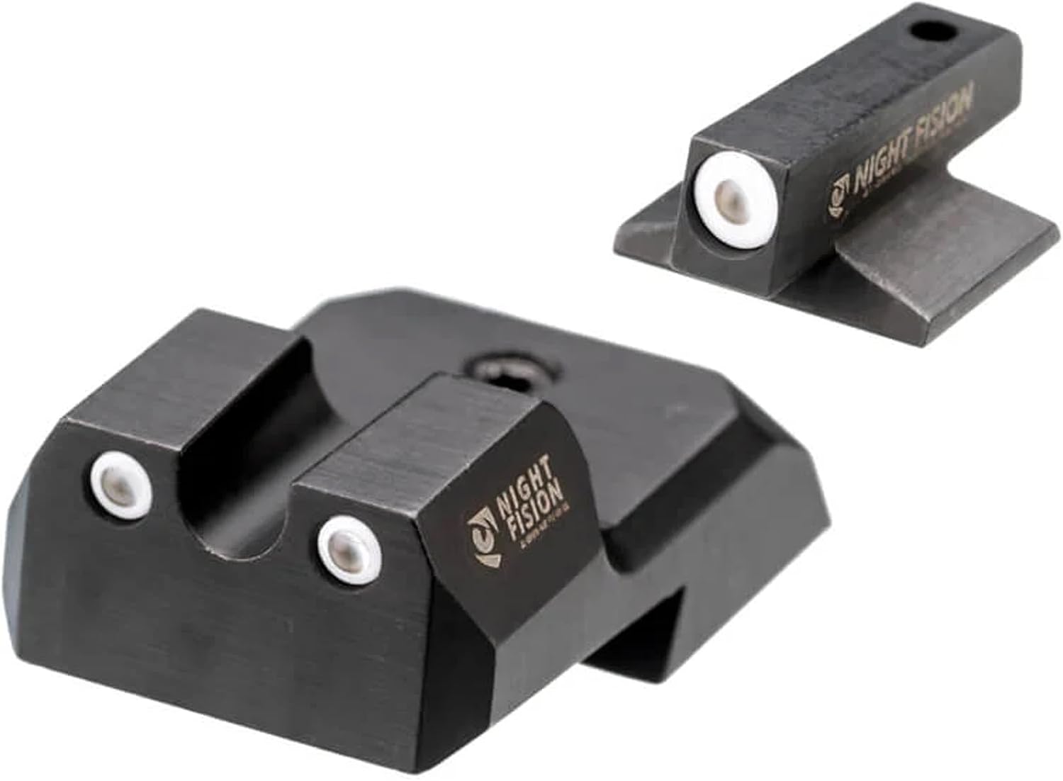 NIGHT FISION Standard Height Perfect Dot Tritium Night Sight Set for 1911