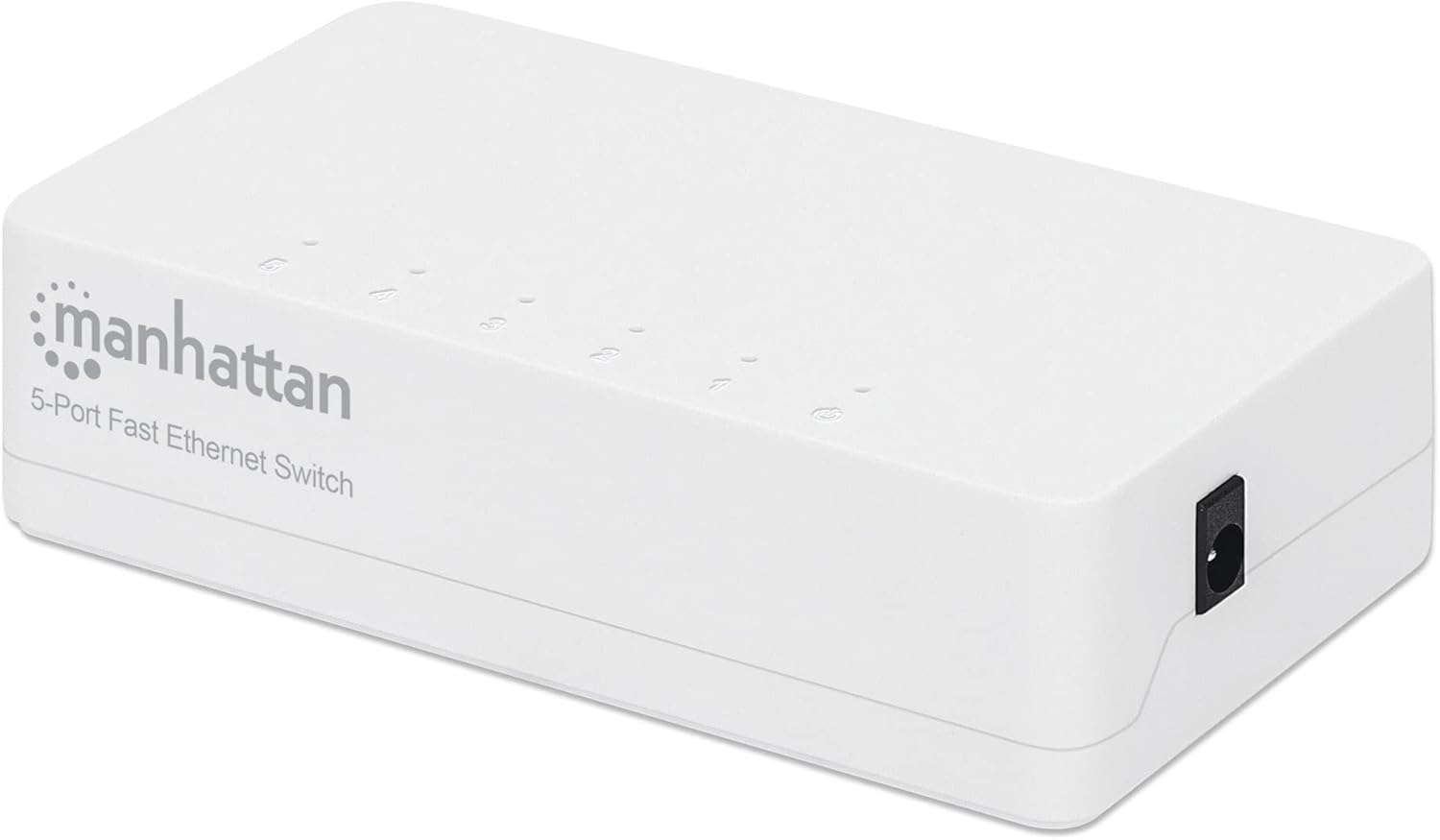 Manhattan 5 Port Fast Ethernet Switch – 10/100 Mbps - Computer Desktop Internet Networking Splitter LAN Hub Router