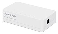 Manhattan 5 Port Fast Ethernet Switch – 10/100 Mbps - Computer Desktop Internet Networking Splitter LAN Hub Router, Unmanaged, Plug & Play, Fanless Quiet – 3 Yr Mfg Warranty - 560672