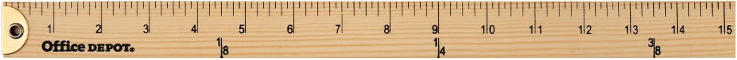 Office Depot Brand Wooden Yardstick, 36in, Natural