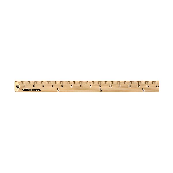 Office Depot Brand Wooden Yardstick, 36in, Natural