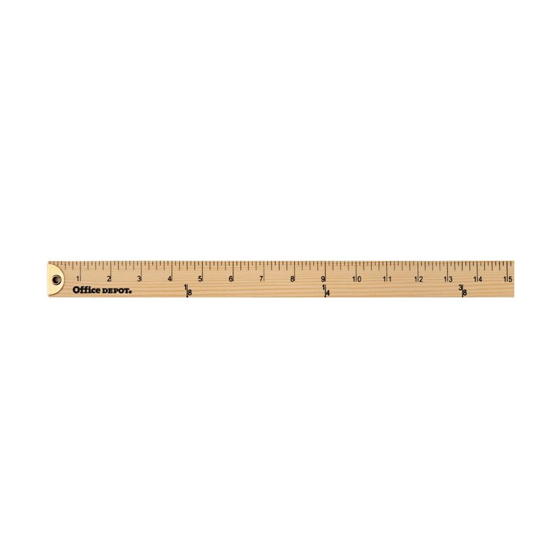 Office Depot Brand Wooden Yardstick, 36in, Natural