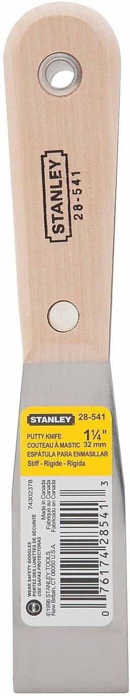 Stanley Wood Handle Stiff Putty Knife