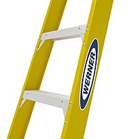 Werner, 6310, 10' Fiberglass 375 Lb. Stepladder, Type Iaa