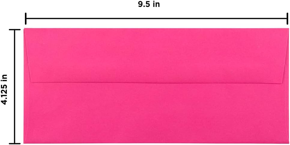 JAM PAPER Colored Envelopes - Ultra Fuchsia Hot Pink