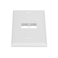 Panduit NK2FNWH 1-Gang 2-Port Faceplate, White