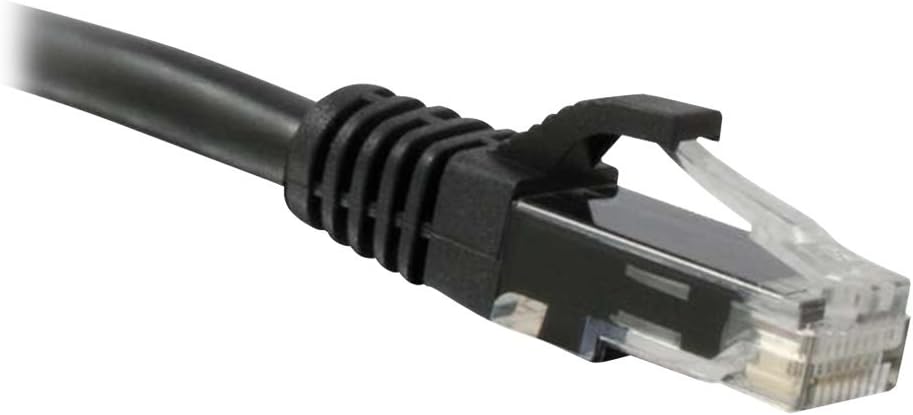 ENET CAT6 BLACK 6 INCH PATCH CABLE WITH SNAGLESS MOLDED BOOT (UTP) HIGH-QUALITY