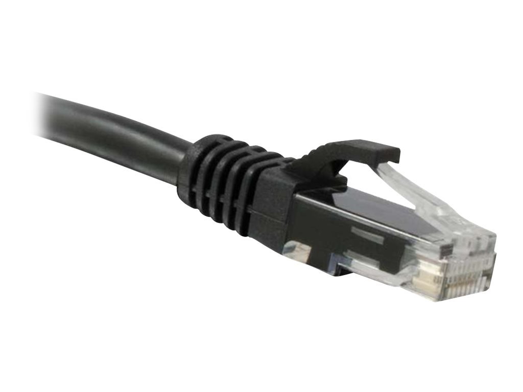 ENET CAT6 BLACK 6 INCH PATCH CABLE WITH SNAGLESS MOLDED BOOT (UTP) HIGH-QUALITY