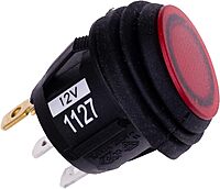 RIGID INDUSTRIES Lighted Rocker Switch, Regular: LED Indicator Light Switch