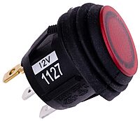 RIGID INDUSTRIES Lighted Rocker Switch, Regular: LED Indicator Light Switch