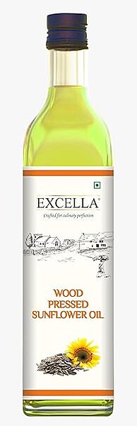 EXCELLA- WOOD PRESSED SUNFLOWER OIL 1 LTR