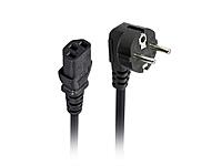 Monoprice Power Cord - CEE 7/7 SCHUKO to IEC 60320 C13, 18AWG, 5 Amp, H05VV-F, Black