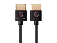 Monoprice HDMI High Speed Cable - 6 Feet - Black, 4K@60Hz, HDR, 18Gbps, 36AWG, YUV 4: - Ultra Slim Series