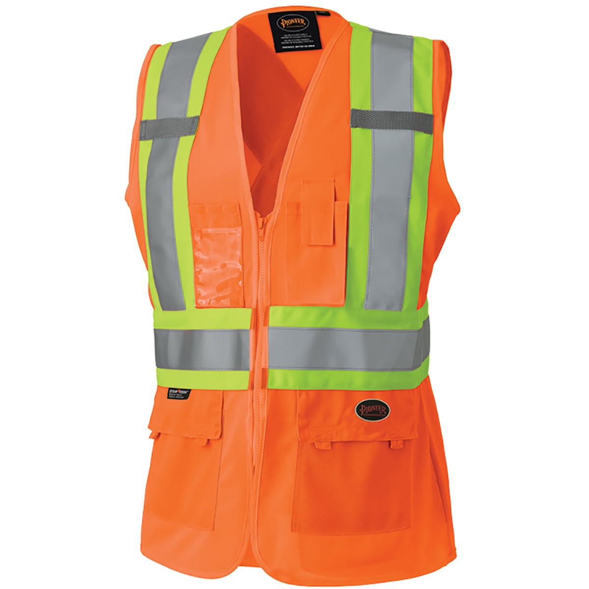 Pioneer Safety Vest for Women With Pockets - Hi-Vis Reflective Tape