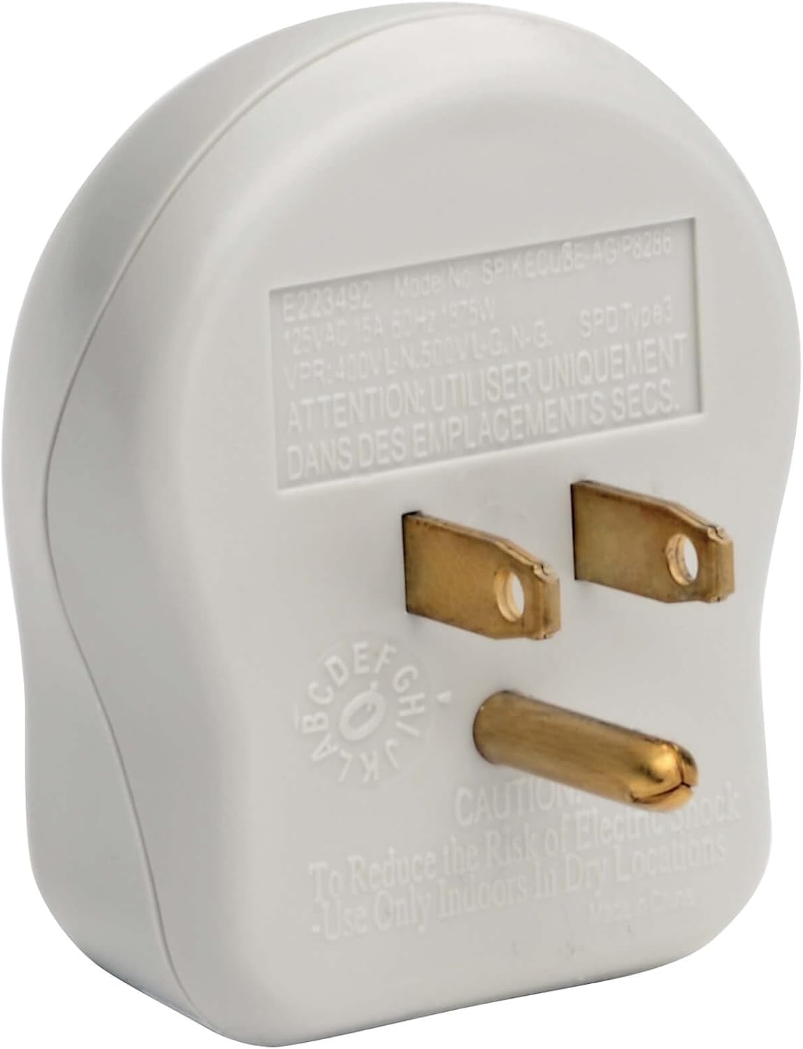 Tripp Lite 1 Outlet Portable Surge Protector Power Strip, Direct Plug In, $5,000 Insurance (SPIKECUBE) Standard