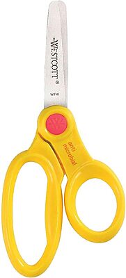 Westcott Anti-Microbial Kids Scissors, 5in, Blunt, Assorted Colors