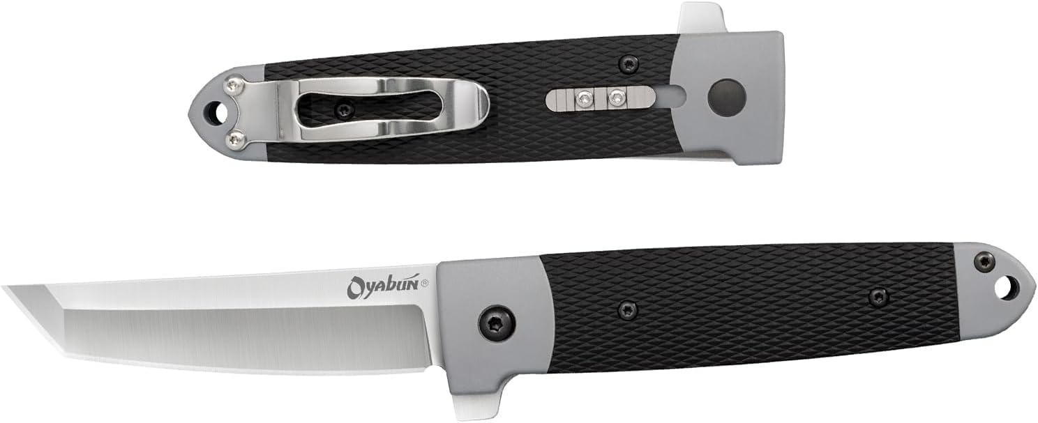 Cold Steel Oyabun 3.5" 4034SS Tanto Point Razor-Sharp Blade 4.75" Griv-Ex Handle Everyday Carry Pocket Folding Knife