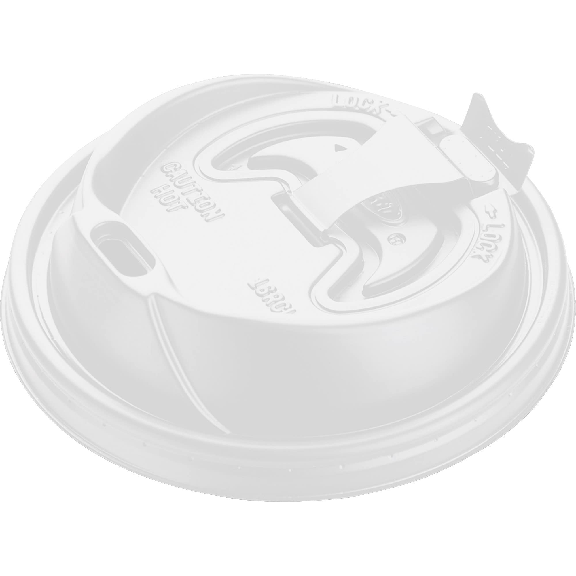 Dart Optima Reclosable Lid, Fits 12 Oz To 24 Oz Foam Cups, White, 100/pack