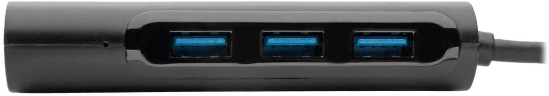 Tripp Lite USB C Hub 4-Port w/ 4x USB-A Portable Compact USB Type C, USB-C Thunderbolt 3 Black (U460-004-4AB)