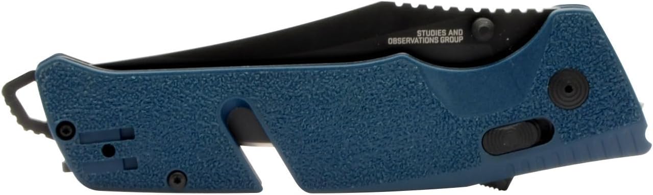 SOG Trident AT Ambidextrous Professional Partially Serrated Folding Knife | Cryo D2 Stainless Steel Blade