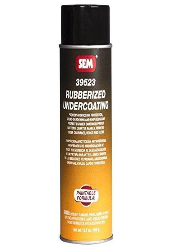 SEM Rubberized Undercoating - 24oz Aerosol Can - Black