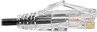 Tripp Lite Cat6 Gigabit Patch Cable Snagless Utp RJ45 Molded Slim, 2', Black (N201-S02-BK)