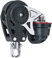 Harken 40mm Carbo Single Ratchet Block w/Swivel Becket & Cam Cleat