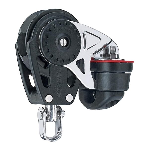 Harken 40mm Carbo Single Ratchet Block w/Swivel Becket & Cam Cleat