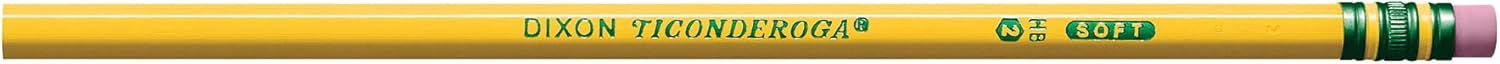 TICONDEROGA Premium Wood-Cased #2 (HB) Pencils, Yellow