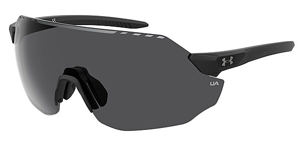 Under Armour Adult Ua Halftime Shield Sunglasses Matte Black/Black 99 Millimeters