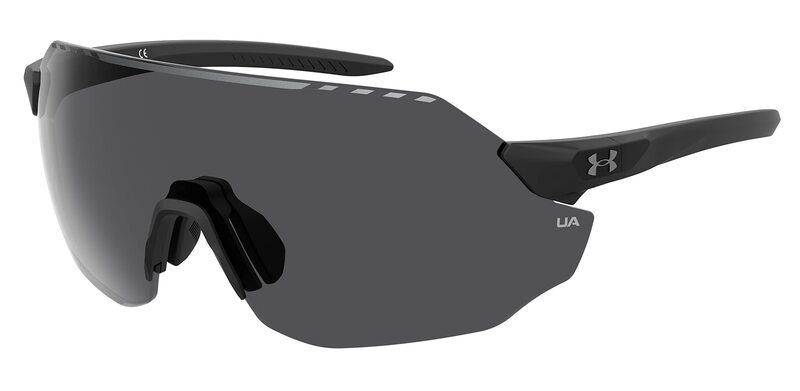 Under Armour Adult Ua Halftime Shield Sunglasses Matte Black/Black 99 Millimeters