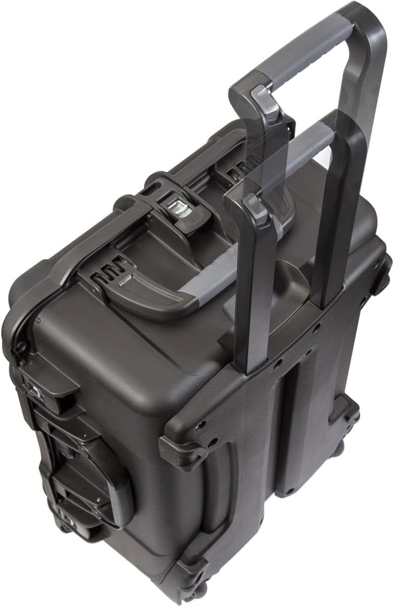 NANUK Wheeled Series 955 Lightweight NK-7 Resin Waterproof Hard Case with Foam Insert, Black