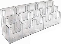 AZAR DISPLAYS Acrylic Brochure Holders, Clear