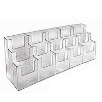 AZAR DISPLAYS Acrylic Brochure Holders, Clear