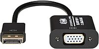 Eaton Tripp Lite DisplayPort to VGA Adapter Cable Active Converter, Displayport 1.2, DP to VGA, 6 inches / 15.2 Centimeters, 3-Year Warranty (P134-06N-VGA-V2)