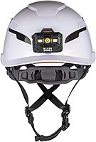 Klein Tools Safety Helmet, Type-2 Safety Helmet, Vented, Class C Helmet w / Light