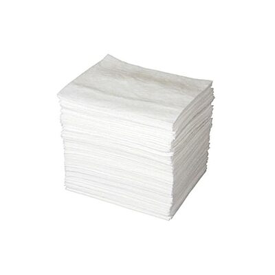 Brady 15" X 19" ENV White Polypropylene Light Weight Sorbent Pad