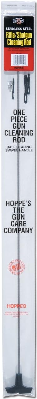 Hoppe's Bench Rest Stainless Steel 1-Piece Universal Rifle/Shotgun Cleaning Rod (All Calibers and Gauges)