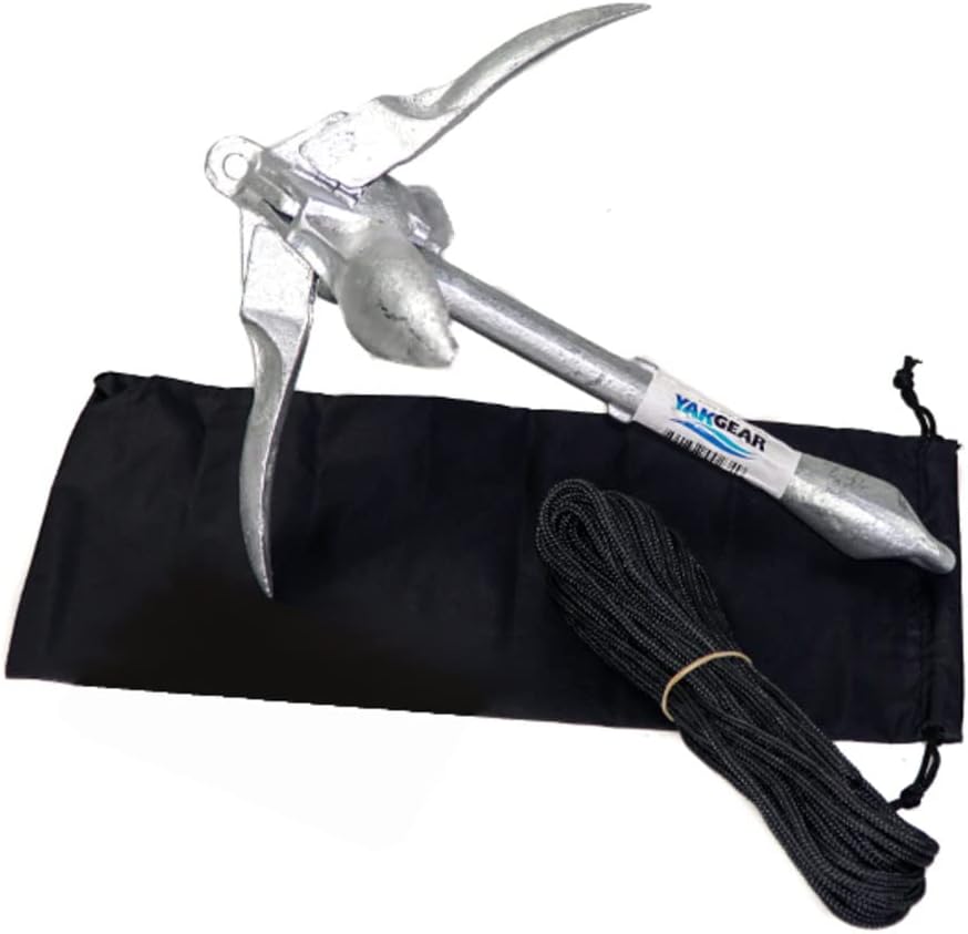 YakGear 3.3lb Grapnel Anchor Kit w/Storage Bag