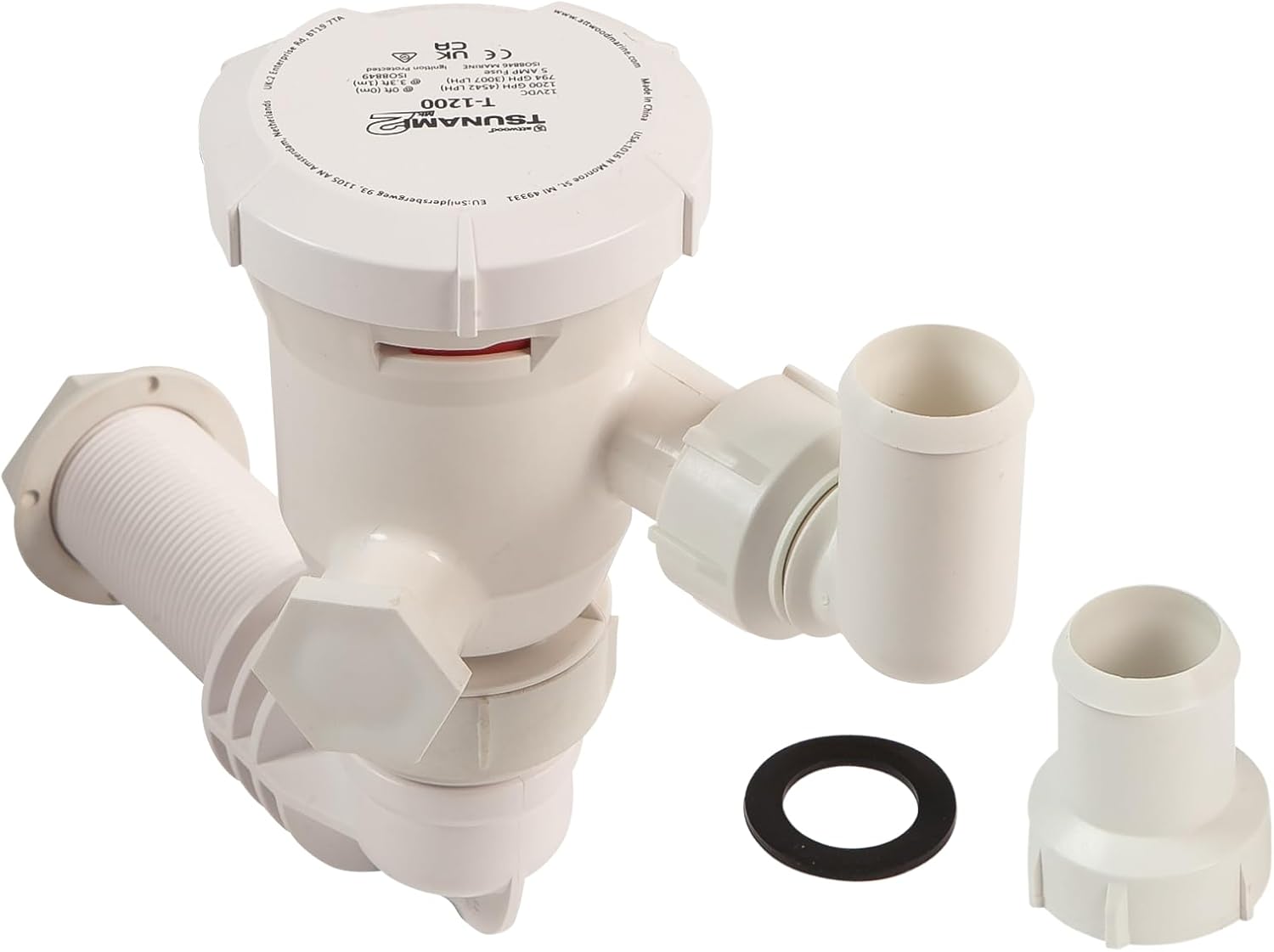 Attwood 5664-4 Tsunami Mk2 1200 GPH Aerator - 12V 90° Elbow