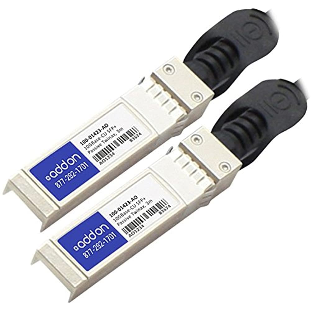 ADDON/CITRIX 100-01423 Passive 3M 10GBASE-CU SFP+ to SFP+ Direct Attach Cable