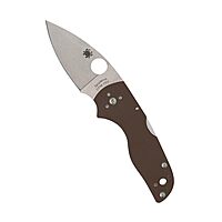 Spyderco Knives Lil' Native Mid Back Lock Sprint Run C230MBGPBN15V Brown G-10 and CPM 15V Steel Pocket Knife