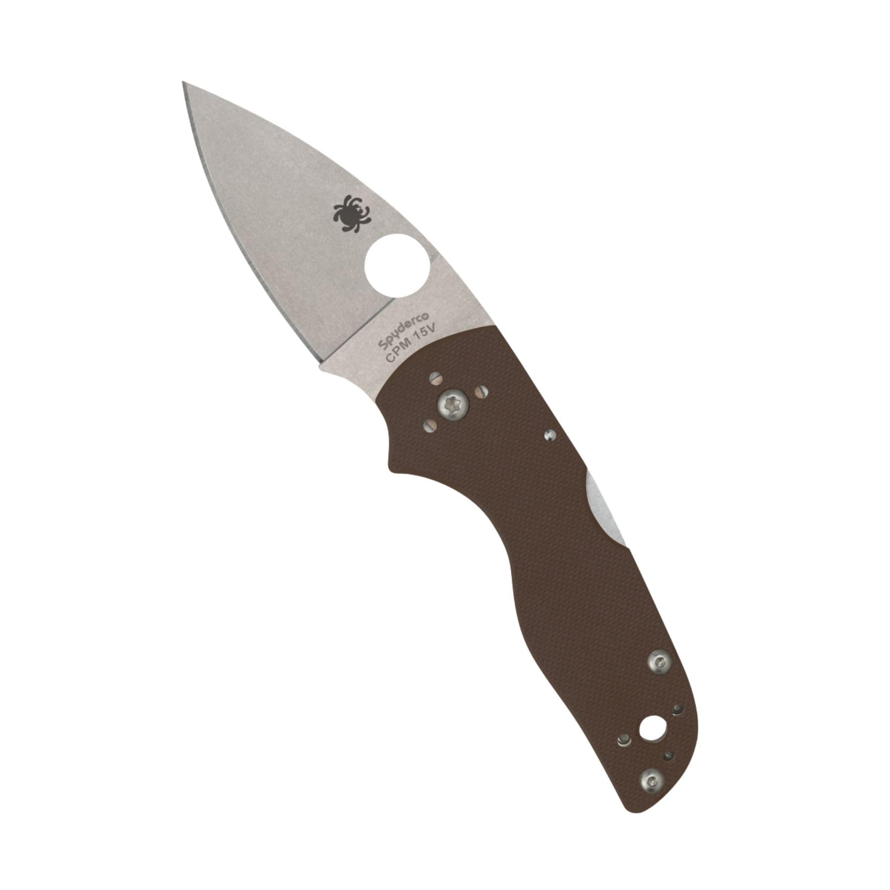 Spyderco Knives Lil' Native Mid Back Lock Sprint Run C230MBGPBN15V Brown G-10 and CPM 15V Steel Pocket Knife