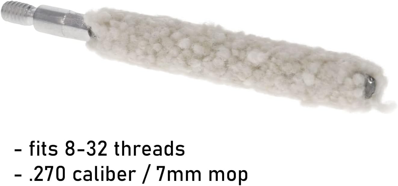 Birchwood Casey Durable Versatile Gun Maintenance Scrubbing Cleaning Cotton Bore Mop