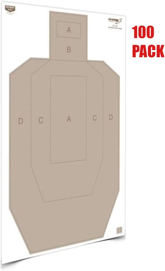 Birchwood Casey 23" x 35" Eze-Scorer IPSC Practice Paper Targets